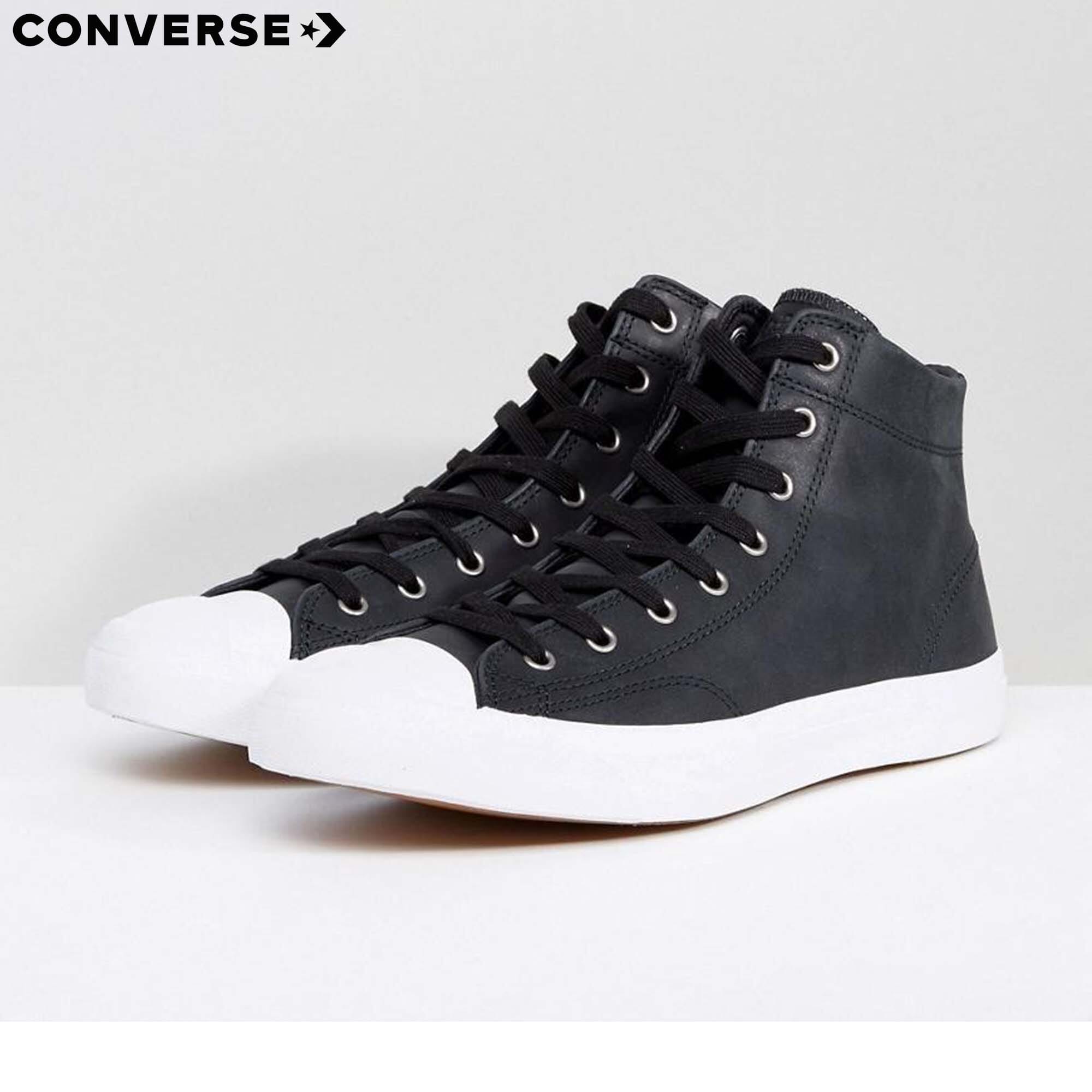 jack purcell leather black