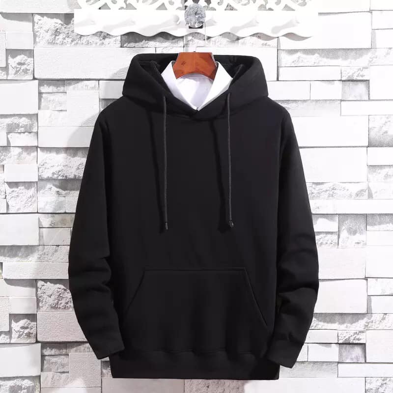 Unisex Warm Inside Fleece Mix Cotton Hoodie For Winter