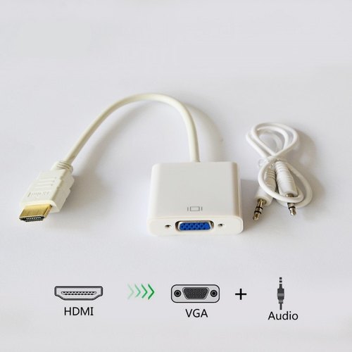 HDMI to VGA Converter | Video Adapter with Audio Cable
