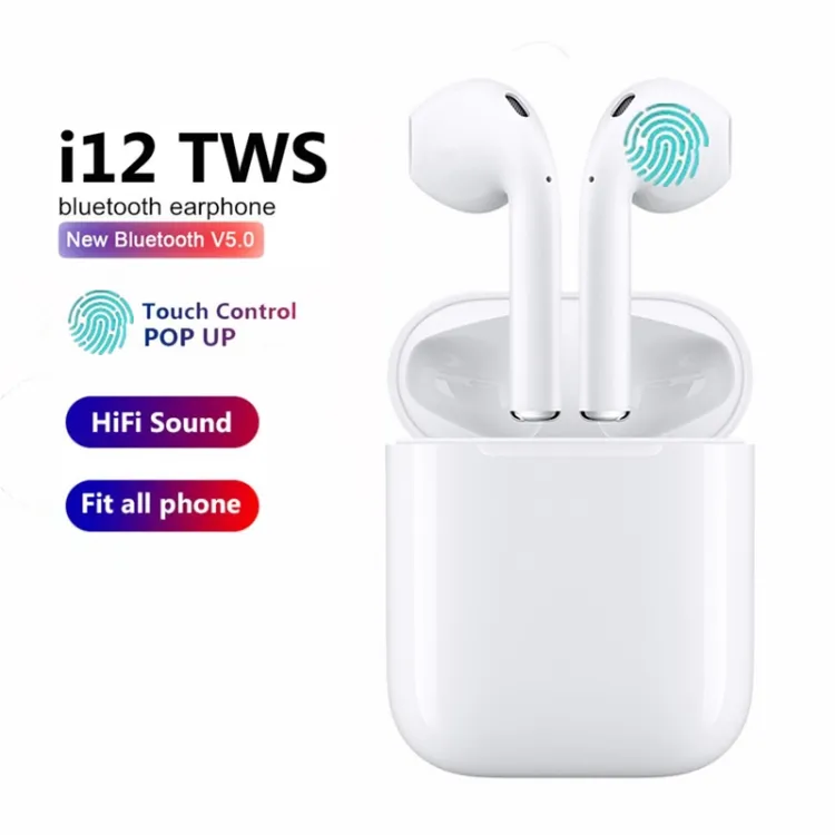 I12 Tws True Wireless Touch Control Bluetooth 5.0