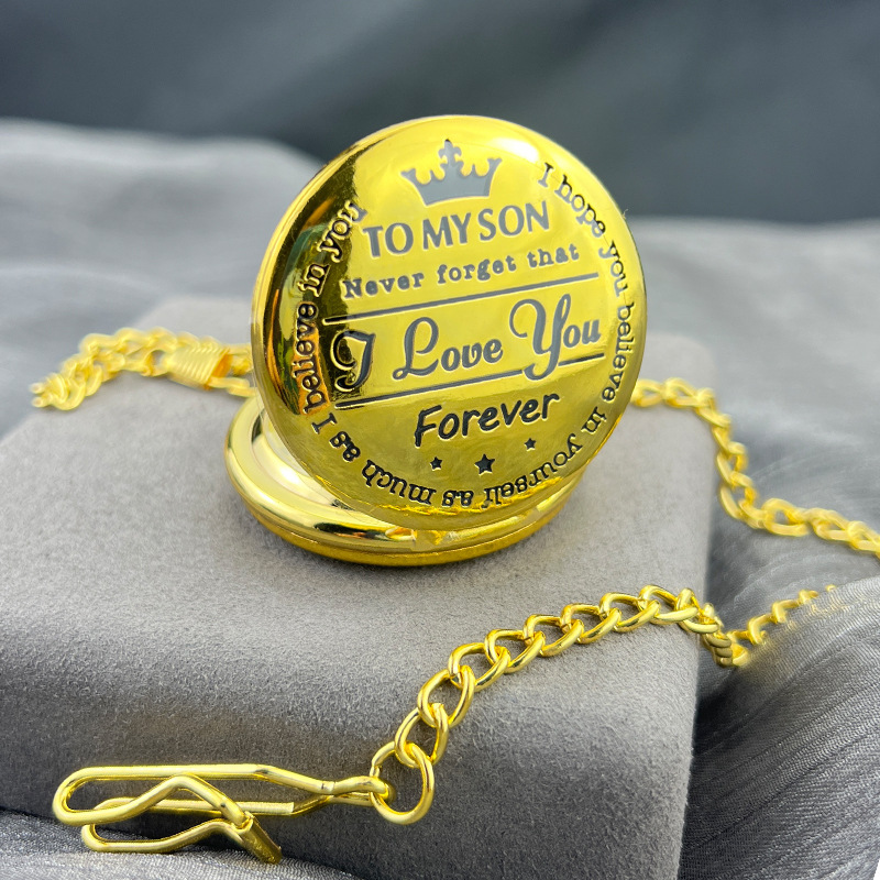 Foreign trade cross-border explosions retro pocket watch lettering TO ...