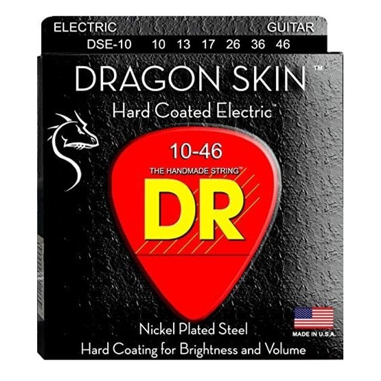 DR Strings Dragon Skin K3 Coated Electric Guitar Strings - 10-46 Medium