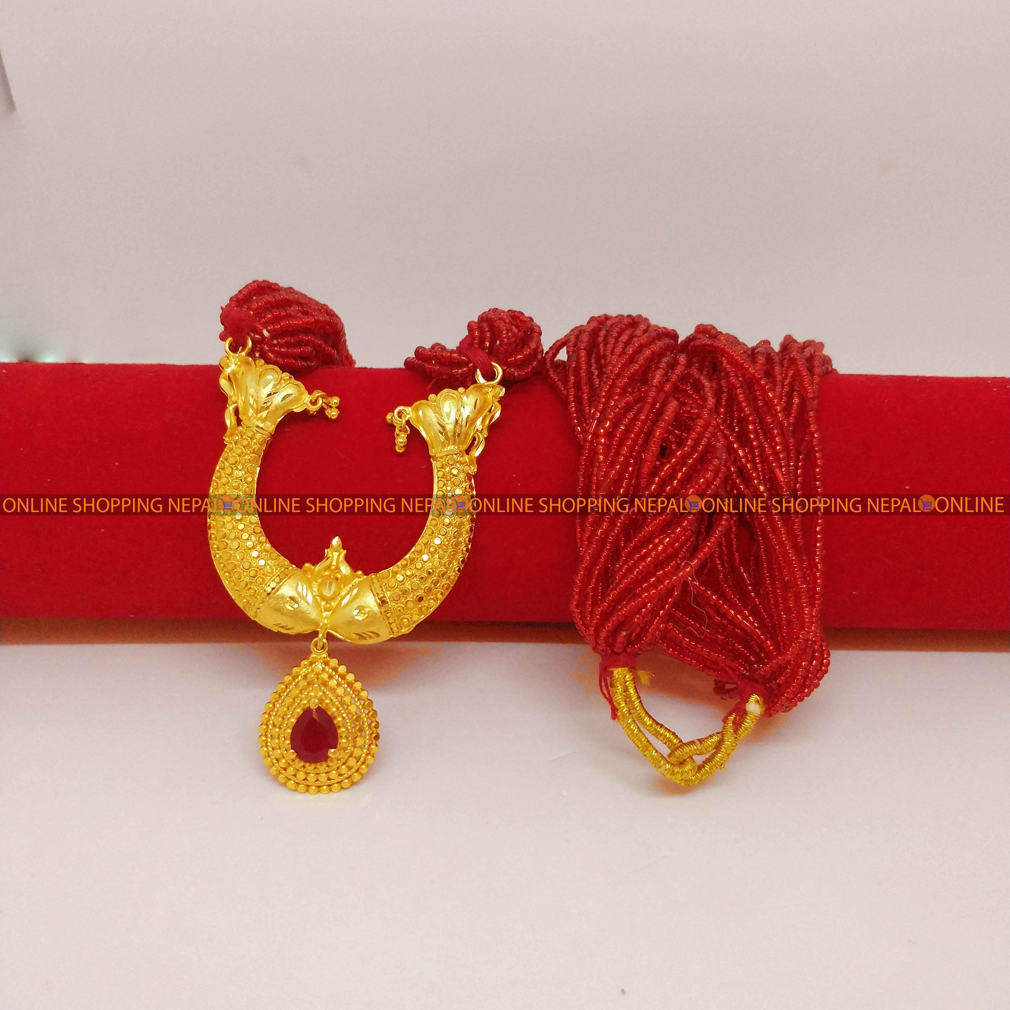 Gold Plated Pote Macho Design Mala For 