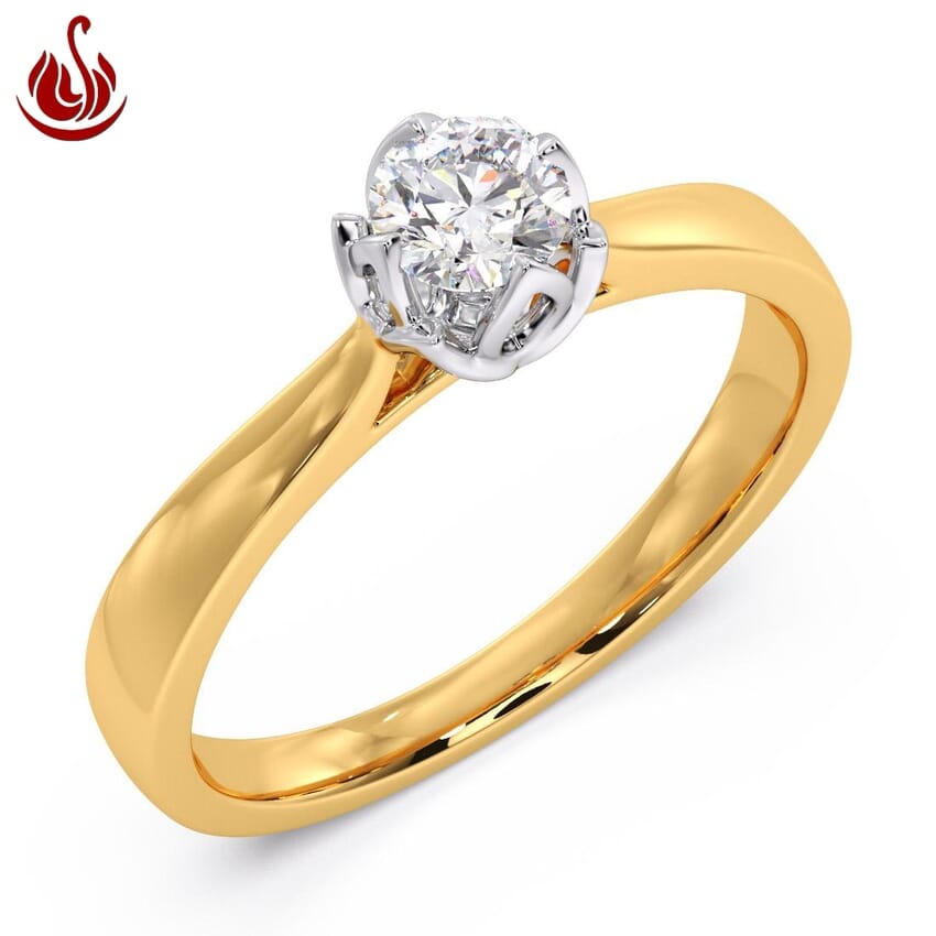 Sazuna Jewellers Praise Solitaire Diamond Ring Women Pcs 14