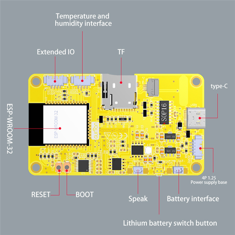ESP32 for LVGL WIFI Bluetooth Development Board 2.4Inch 240X320 Smart ...