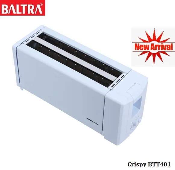 Baltra BTT401 Crispy 4 Slice Automatic Pop-Up Bread Toaster, 1300W ...