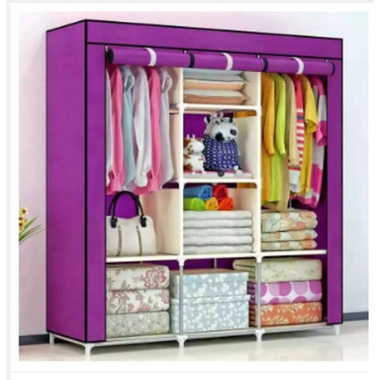 Portable Elegant Foldable Cloth Wardrobe Queen Daraz