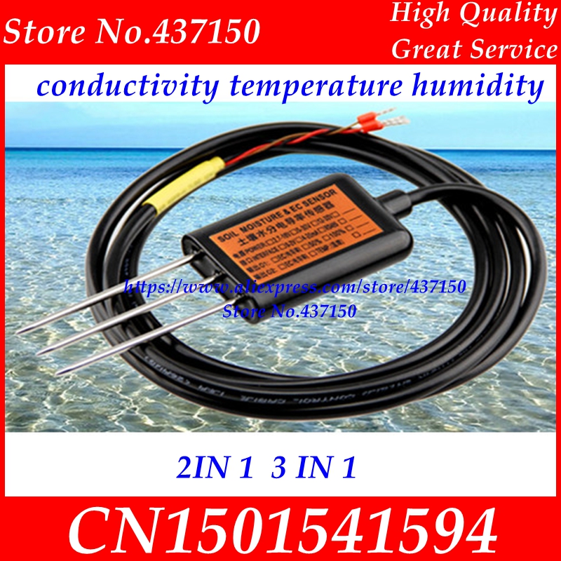 soil electric conductivity sensor 0-2V 4-20mA RS485 soil moisture soil ...