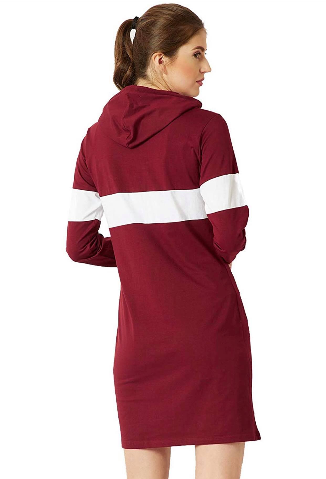 hooded tshirt dress