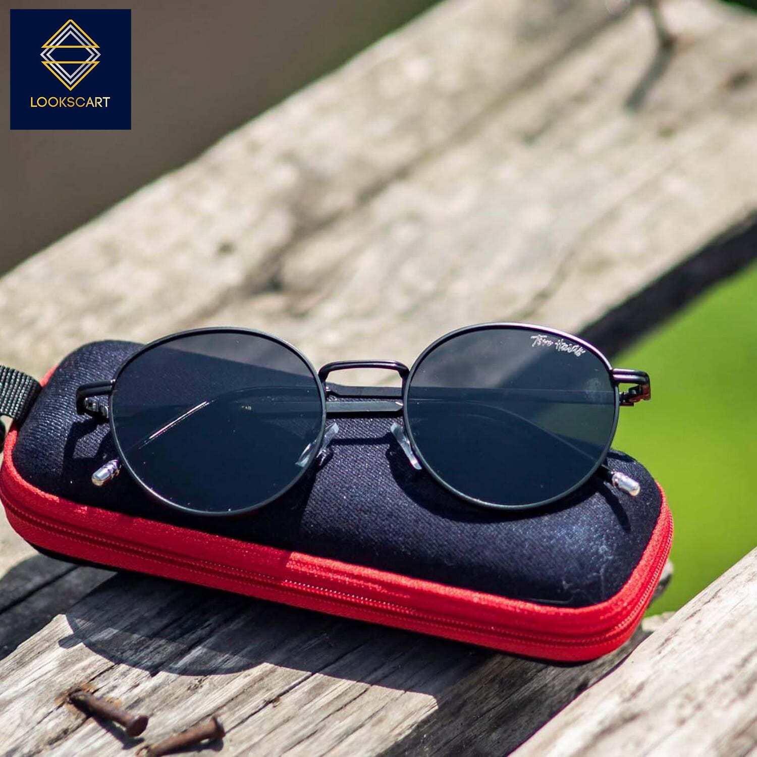 Black Round Unisex Sunglass