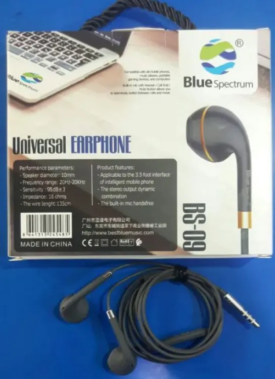 Blue spectrum online earphones