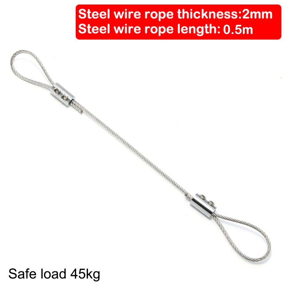 Steel Locking Rope New Stainless Steel Wire Rope Adjustable With Locking Suspension ...