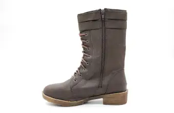 women's lace up boots no zipper