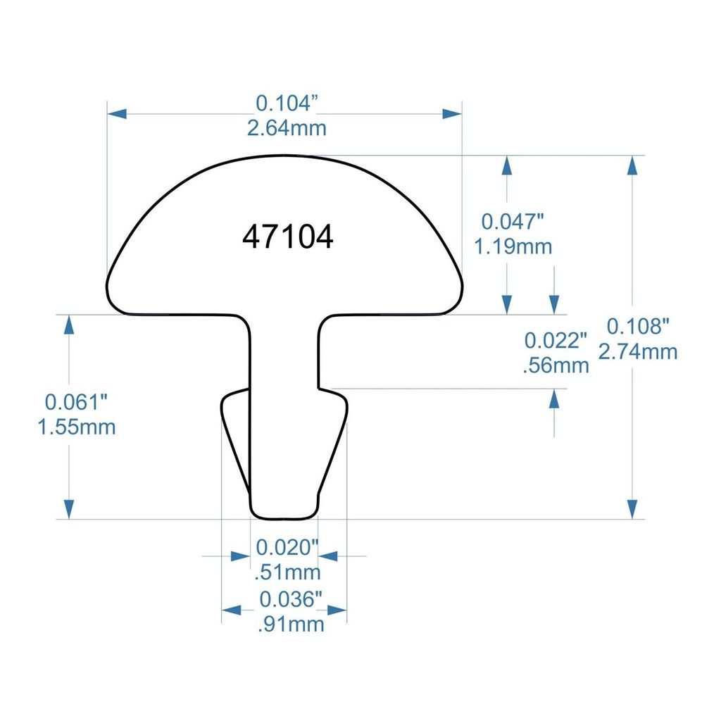 Jescar Stainless Fret Wire - 47104 Medium Wide - 60 inch