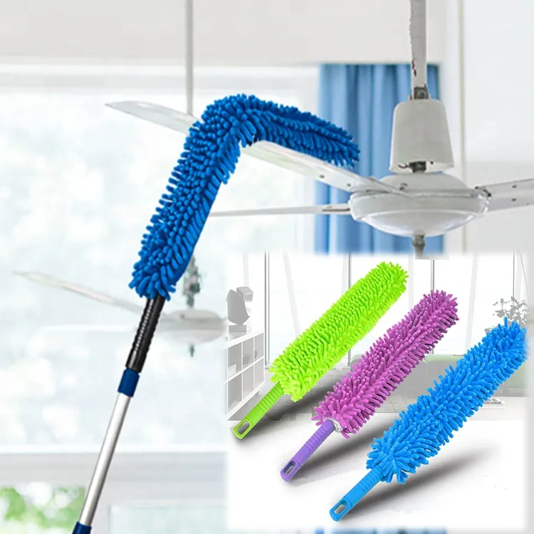 Buy Foldable Microfiber Fan Cleaning Duster Steel Body Flexible Fan mop for  Quick and Easy Cleaning of Home, Kitchen, Car, Ceiling, and Fan Dusting  Office Fan Cleaning Brush (Multicolour) Online at Lowest