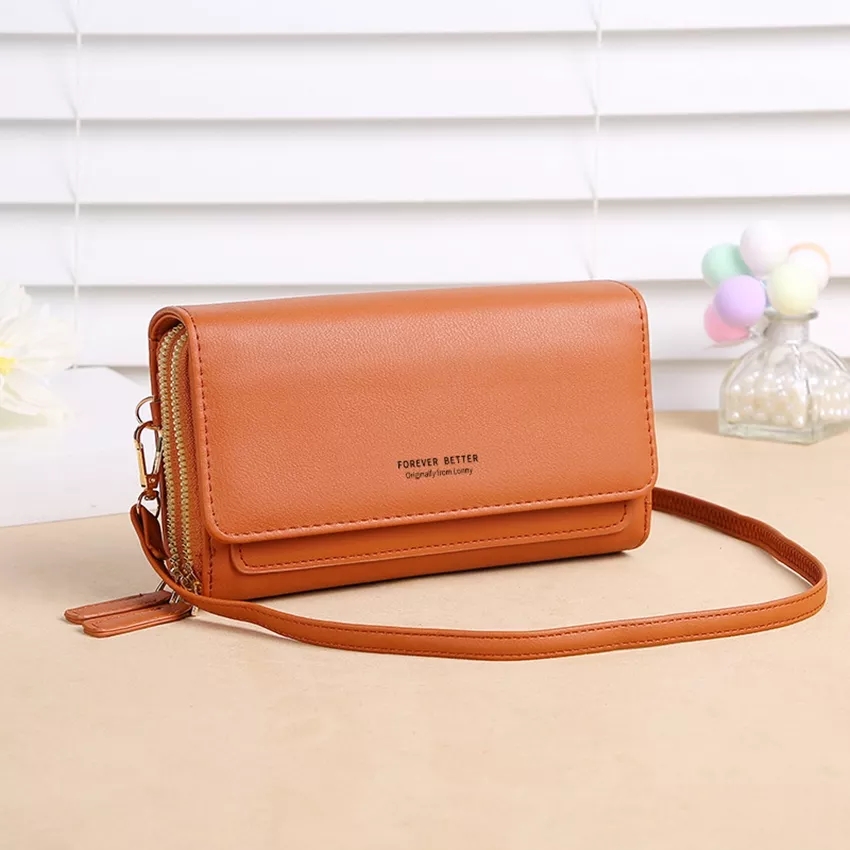 New Women's Mobile Phone Bag Korean Version of Large Capacity Multi-functional Shoulder Bag Long Purse