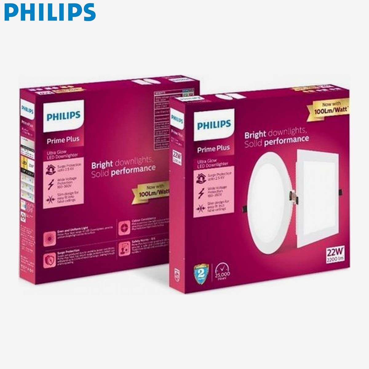 philips astra prime 22w round