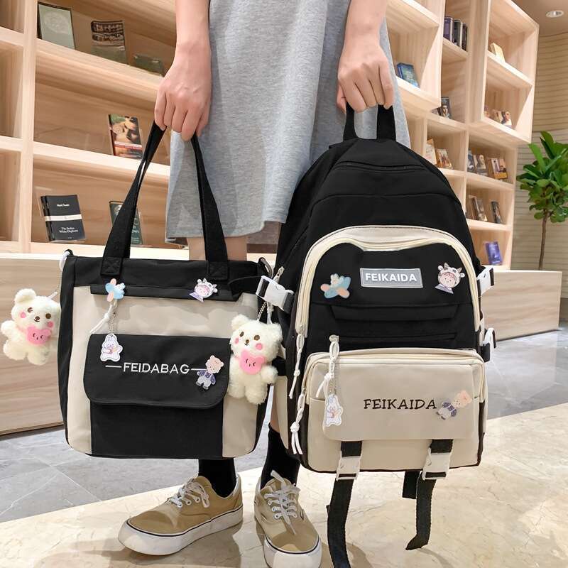 Kleiner und frischer Schulranzen für Damen für Schülerinnen der Mittelstufe, schönes Aussehen, geringes Gewicht_voghion.com