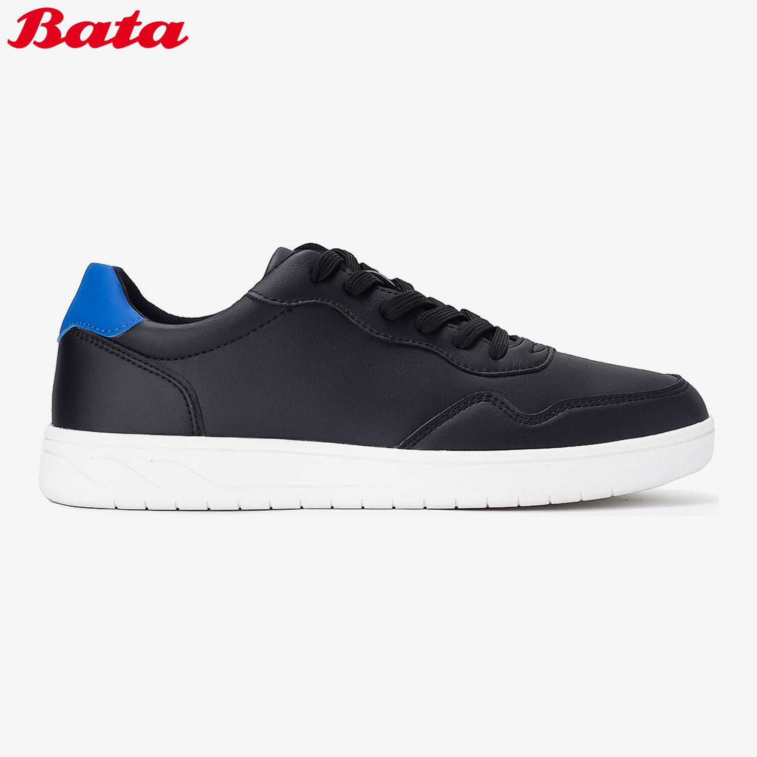BATA North Star Unisex Lace-Up Black Sneakers 8516159