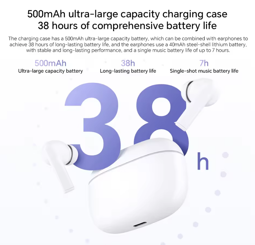 HONOR CHOICE Earbuds X7 Lite I Comfortable Active Noise Cancellation I 38  Hours Long Battery Life I Bluetooth 5.4 | Daraz.com.np