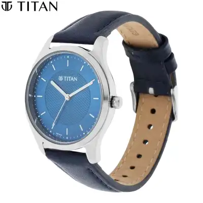 Titan blue dial discount watch