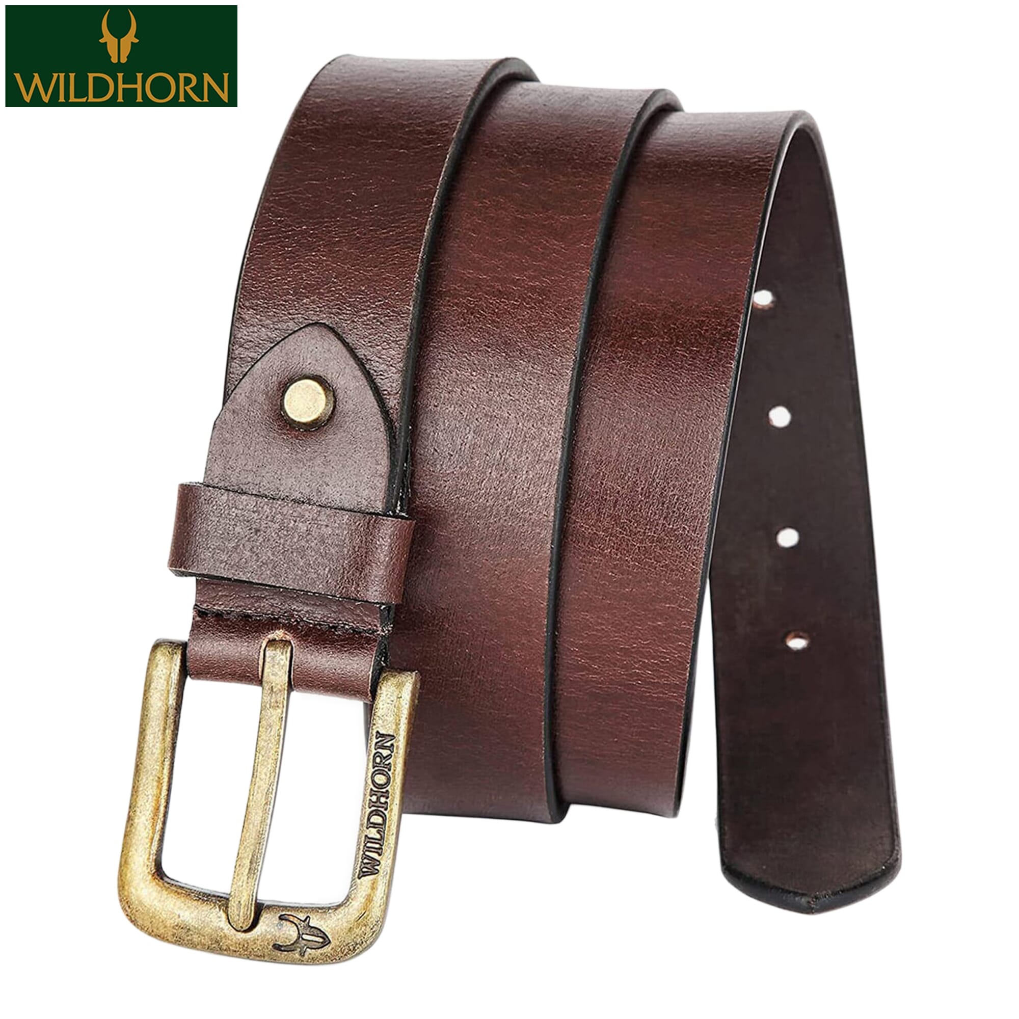 WILDHORN Nepal Brown Genuine Leather Belt for Men Free Size For Waist upto 44 inches I WHRH 1000 Brown Daraz .np