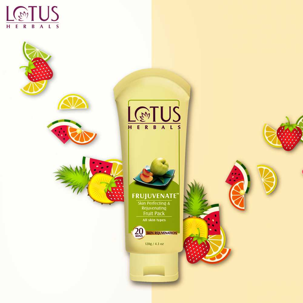 Lotus Herbals Frujuvenate Skin Perfecting & Rejuvenating Fruit Pack - 120g