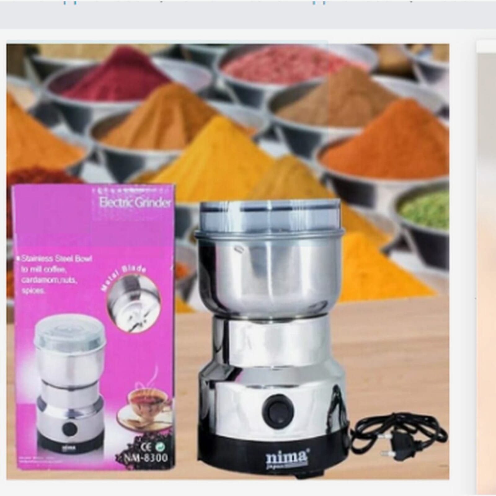 Mini Mixer Grinder Single jar Juicer Mixer Grinder (1 Jar, Silver)