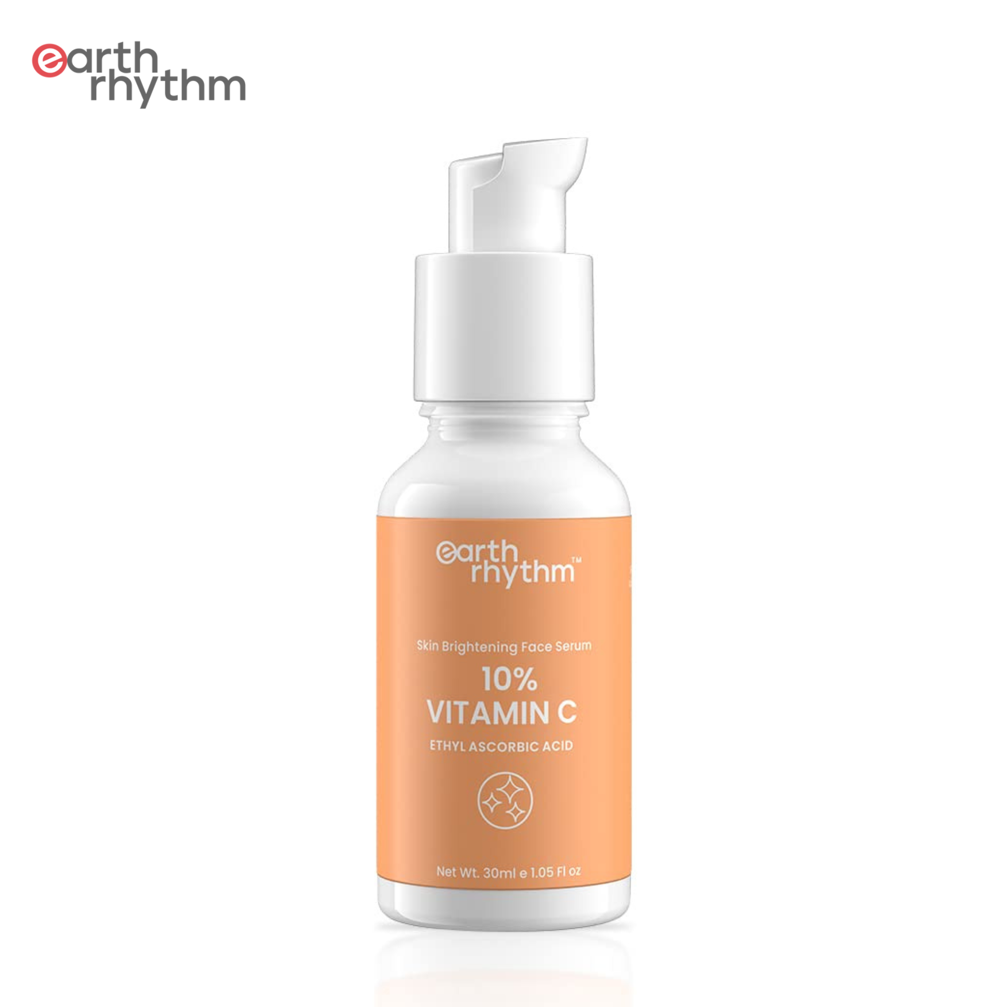 Earth Rhythm 10% Vitamin C Serum Anti Aging Reduces Dark Spots & Pigmentation All Skin Types - 30 ml