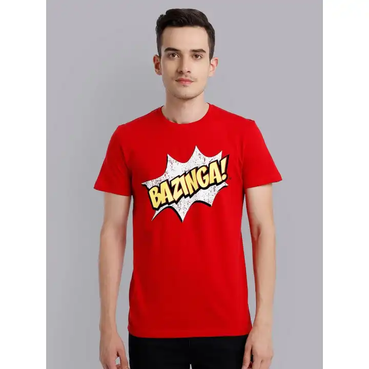 The Big Bang Theory by Free Authority Red Tshirt for Men STY-19-20-003975:  Buy Online at Best Prices in Nepal 