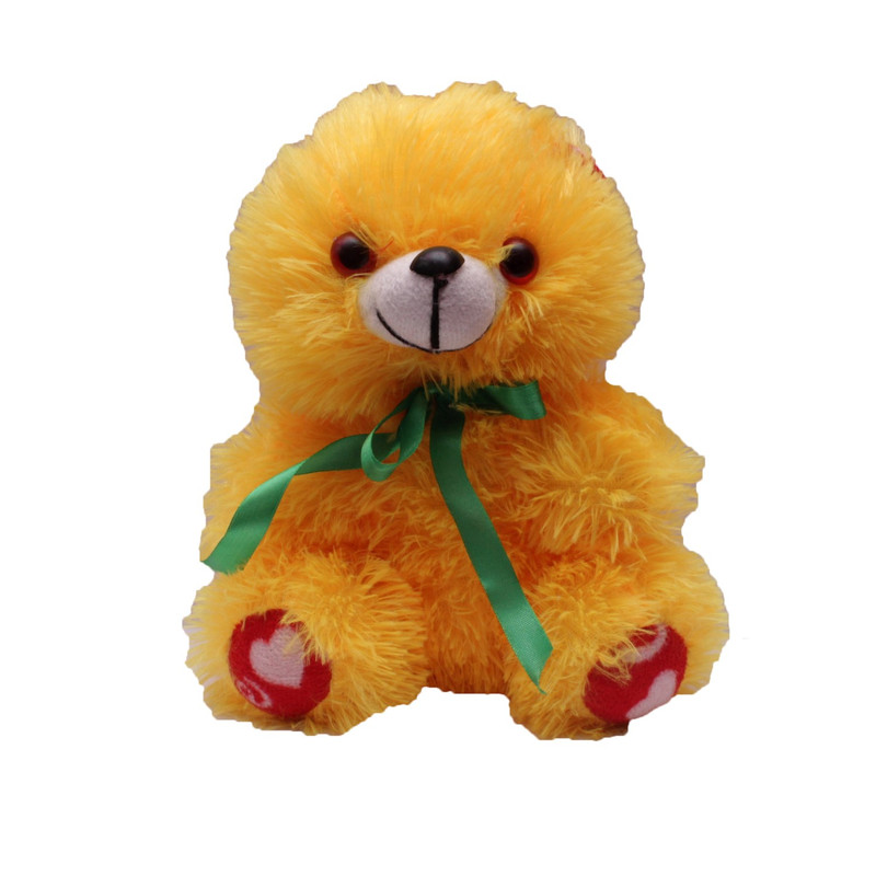 red and yellow teddy bear