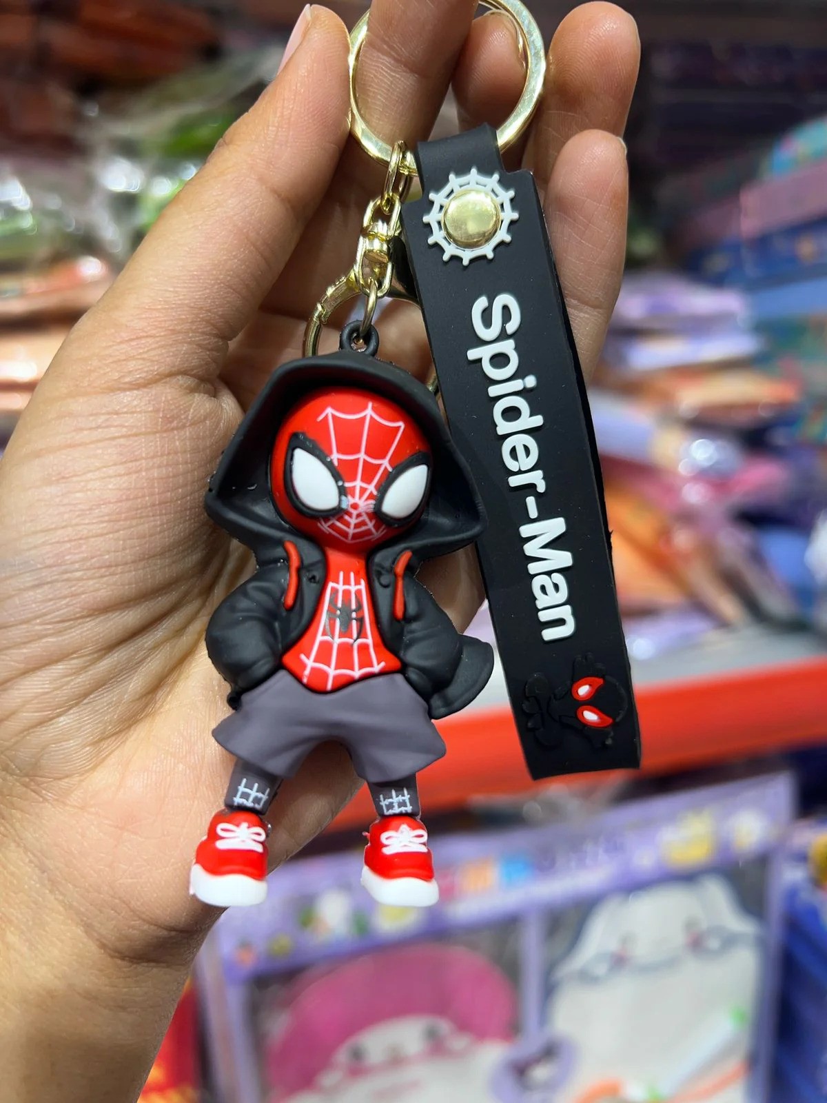 Spiderman Keychain for Boys | Superhero Key Holder | Stylish Metal Key Ring for Bags, Bikes, and Keys