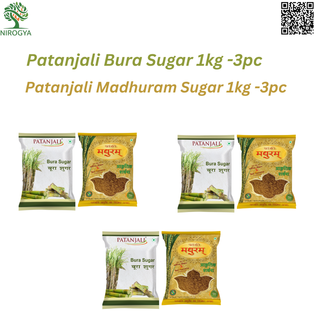 Patanjali Bura Sugar – 1 Kg Pack, Natural Unrefined Sugar