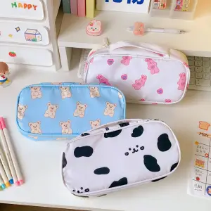 Korean Stationery Cute Kids Stand Up Pencil Pouch Holder Canvas Pop Up Pencil  Cases For Girls, Cute Canvas Pencil Cases, Pop Up Pencil Cases, Pencil Bags  - Buy China Wholesale Stand Up