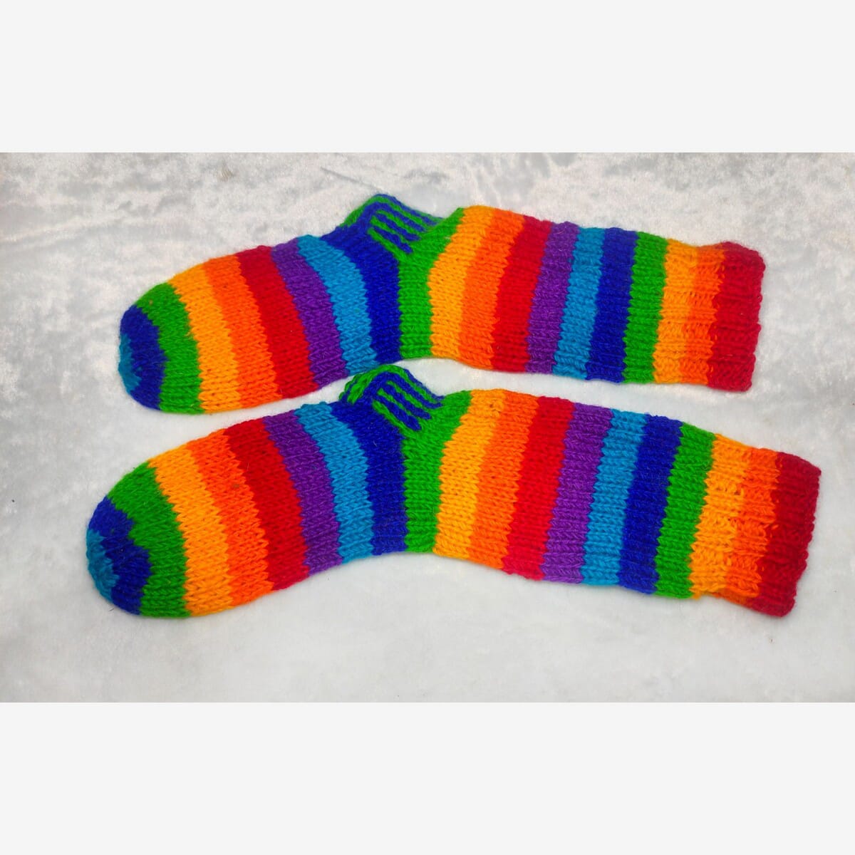 Woolen Hand Knitted Long Socks For Men