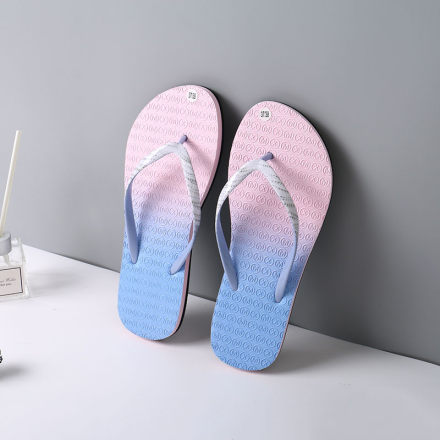 Ximi Vogue Purple Casual Style Gradient Color Flip Flops for Women ...