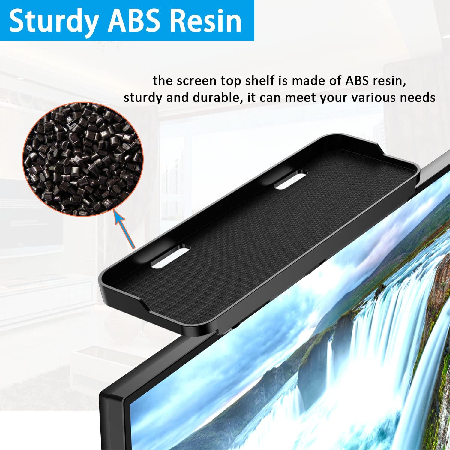 Router Stand TV Top Shelf Screen Storage Shelf For Routers Games