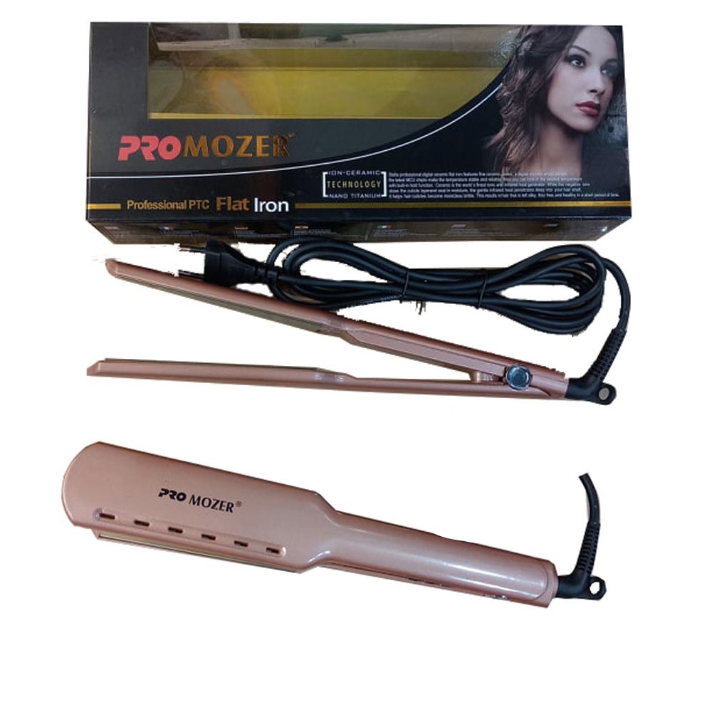 Pro Mozer Hair Straightener Professional PTC Flat Hair Straightening Iron Ion Ceramic Nano Titanium Technology Daraz .np