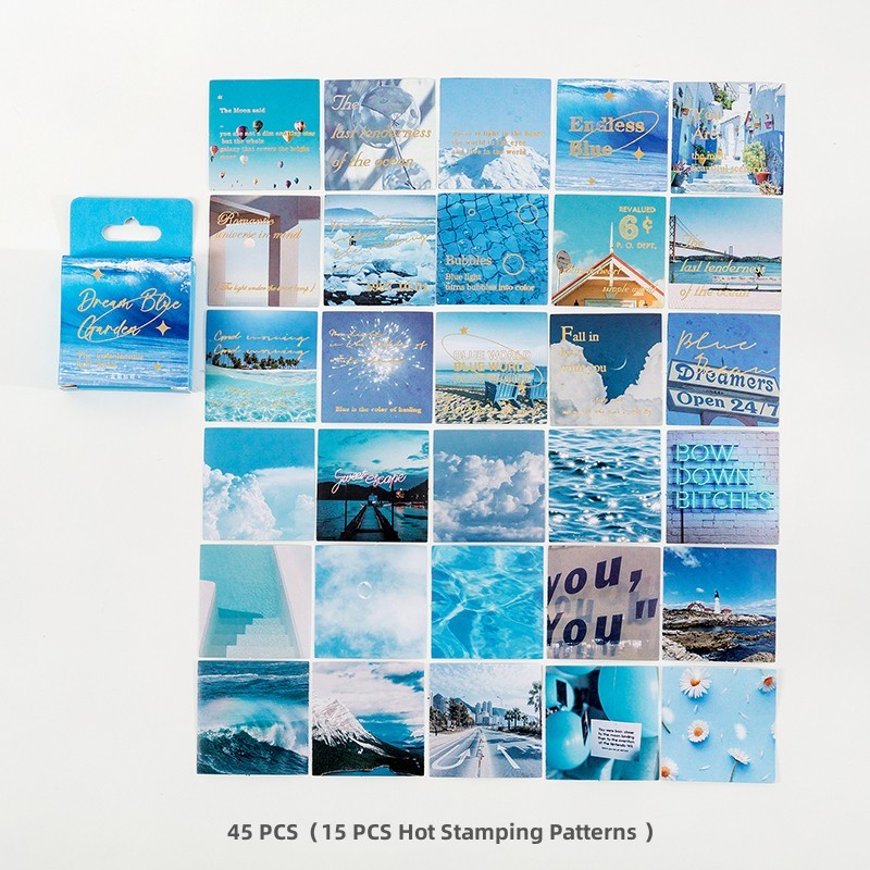Panda Online 45PCS The Instantaneous Light Series Hot Stamping Stickers ...