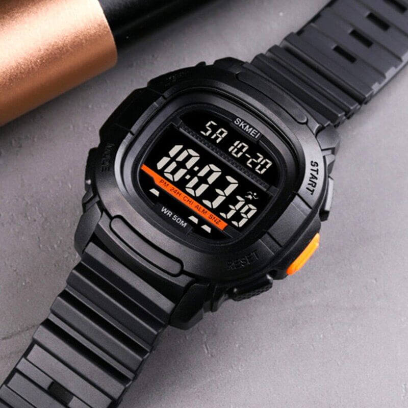 SKMEI 1657 Men's Sports Electronic Digital 50 M Waterproof Luminous  Wristwatch - Black/White: Buy Online at Best Prices in Nepal | Daraz.com.np