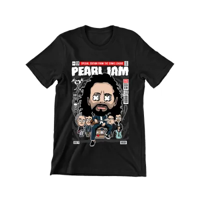 pearl jam cartoon t shirt