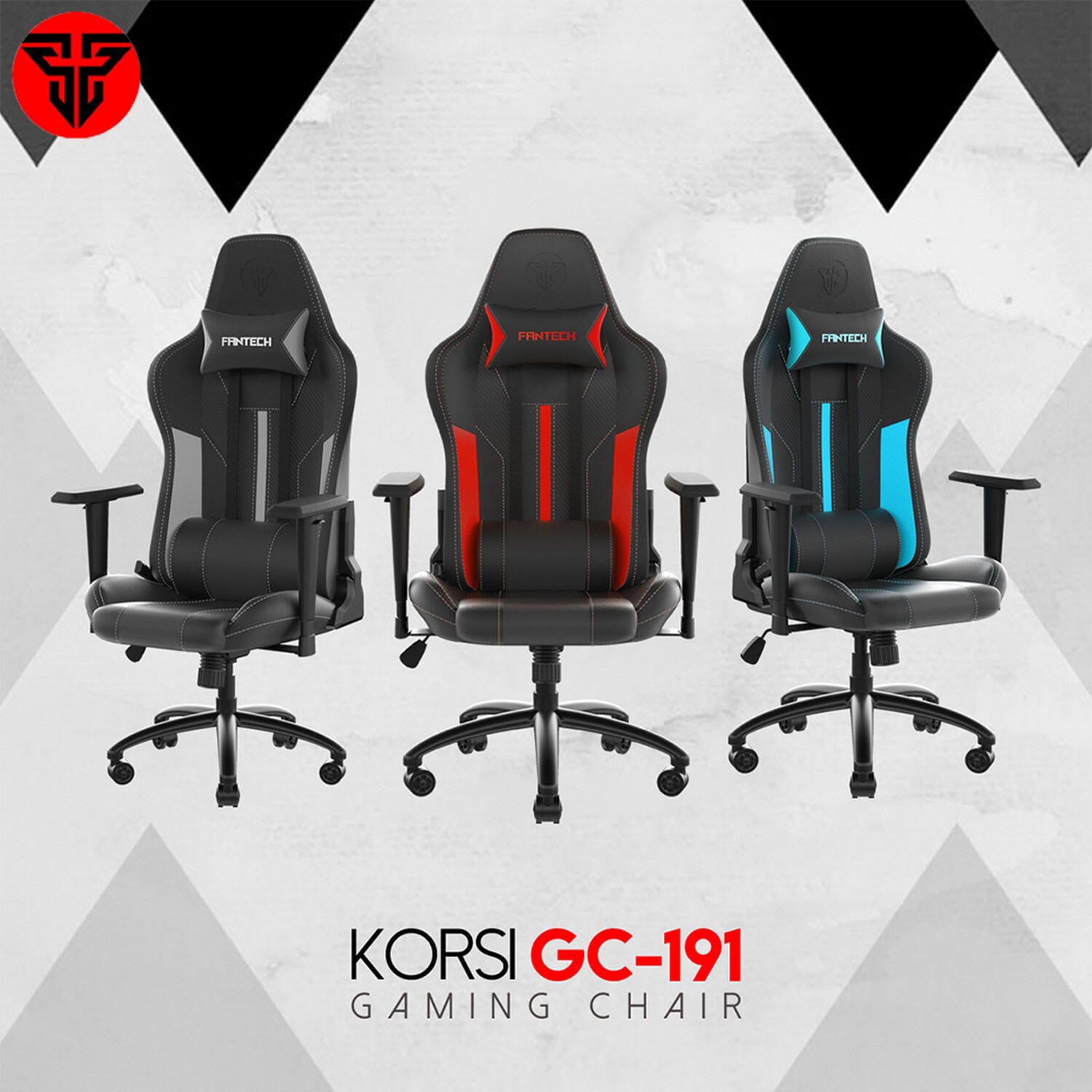 FANTECH GC-191 KORSI AZURE Blue Gaming Chair