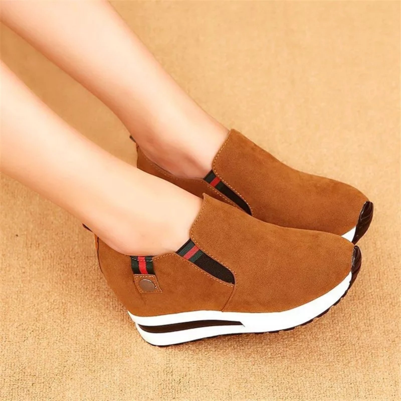 comfy wedge sneakers