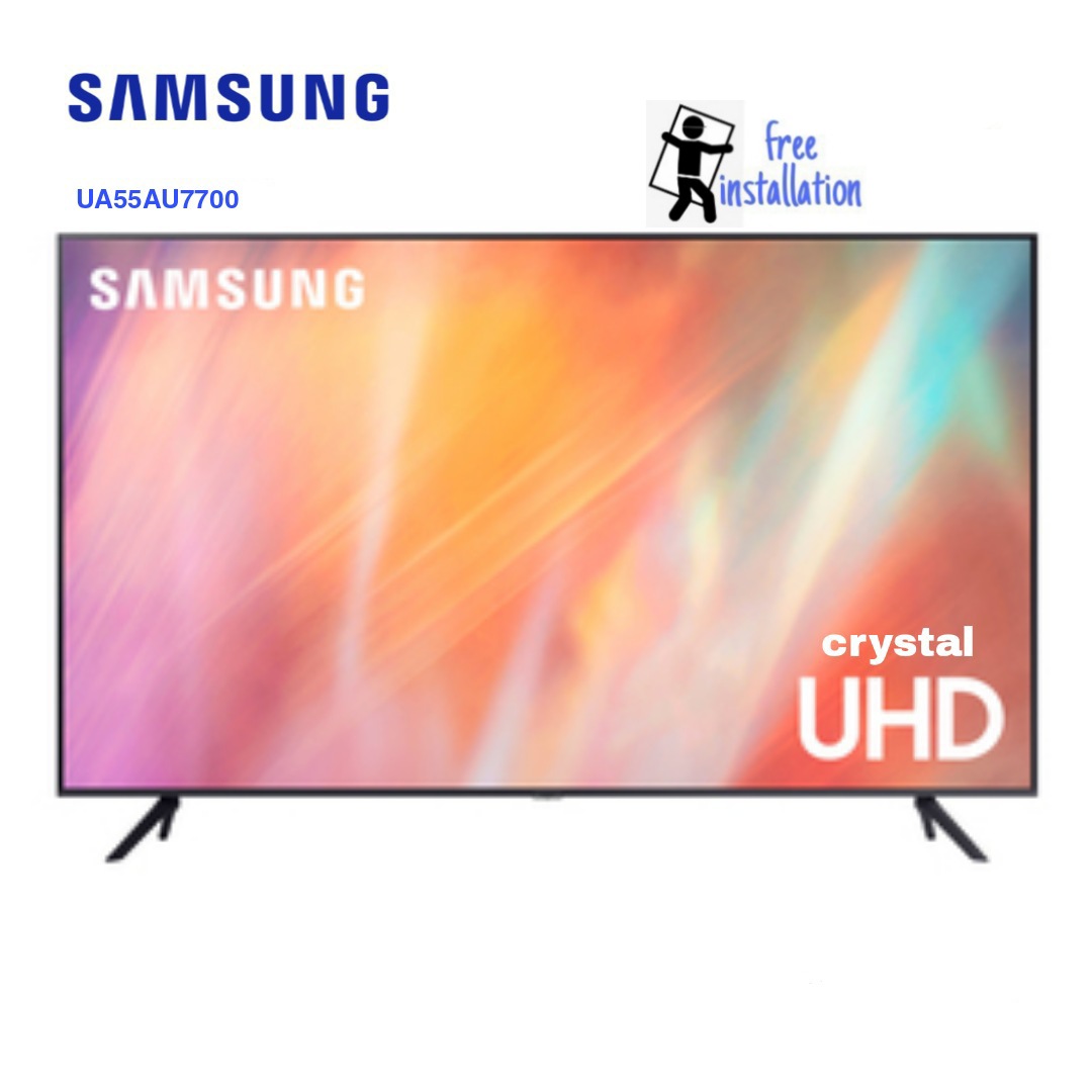 samsung smart tv 55 inch crystal 4k uhd 55au7700 ua55au7700