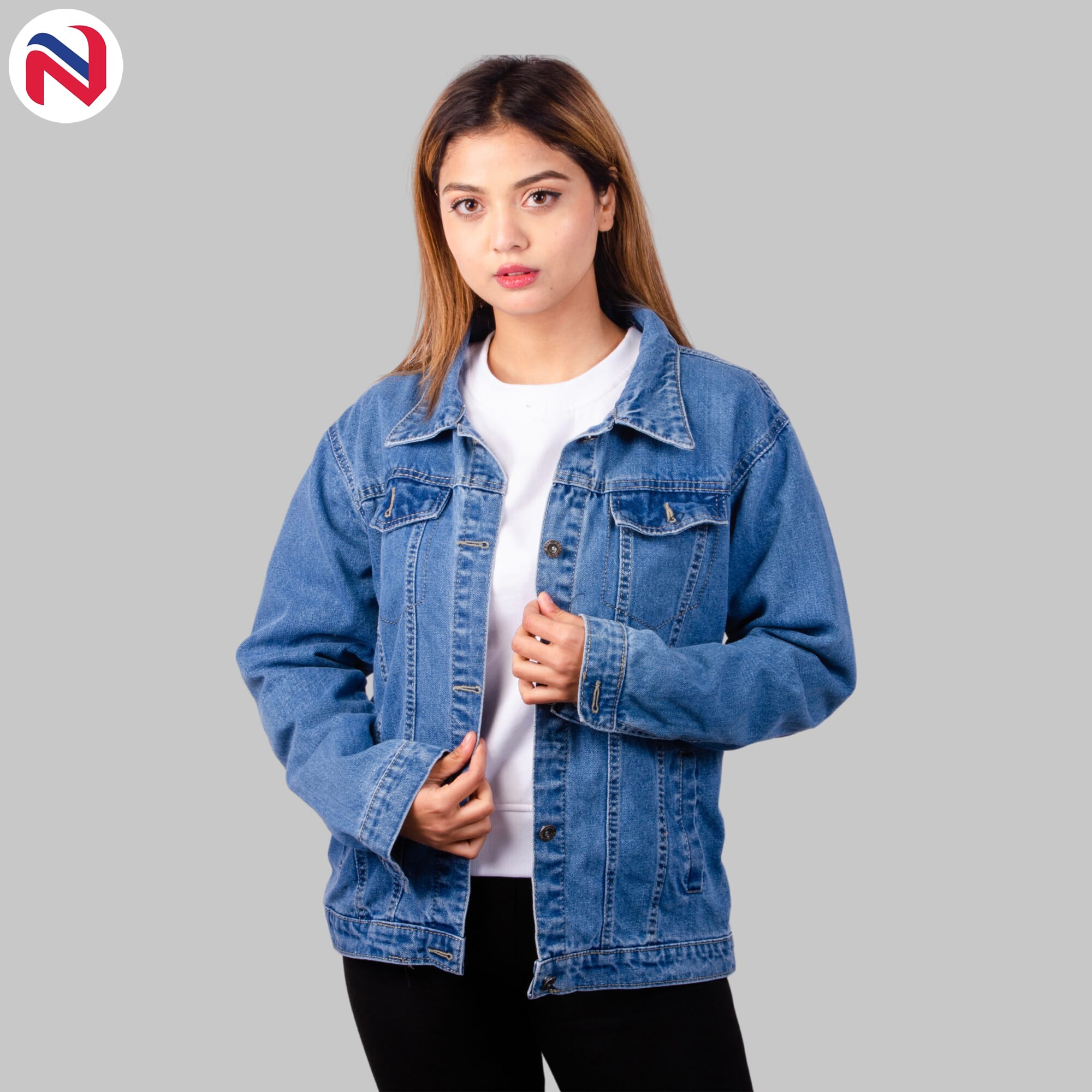 denim coat for ladies