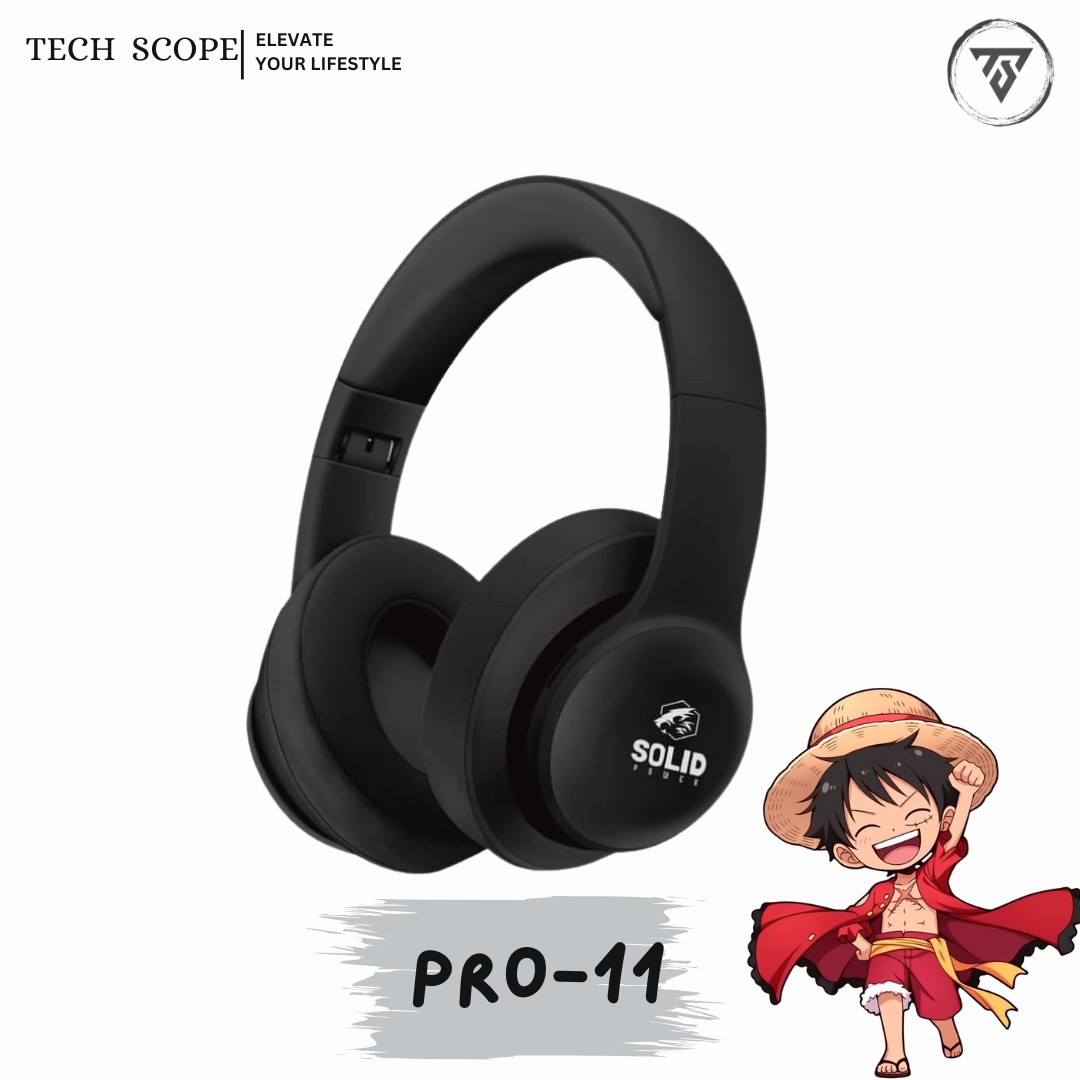 SOLID POWER Pro-11 Super Bass Wireless Headphone | 40mm Drivers ...