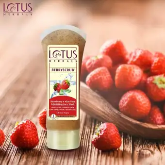 lotus face wash strawberry