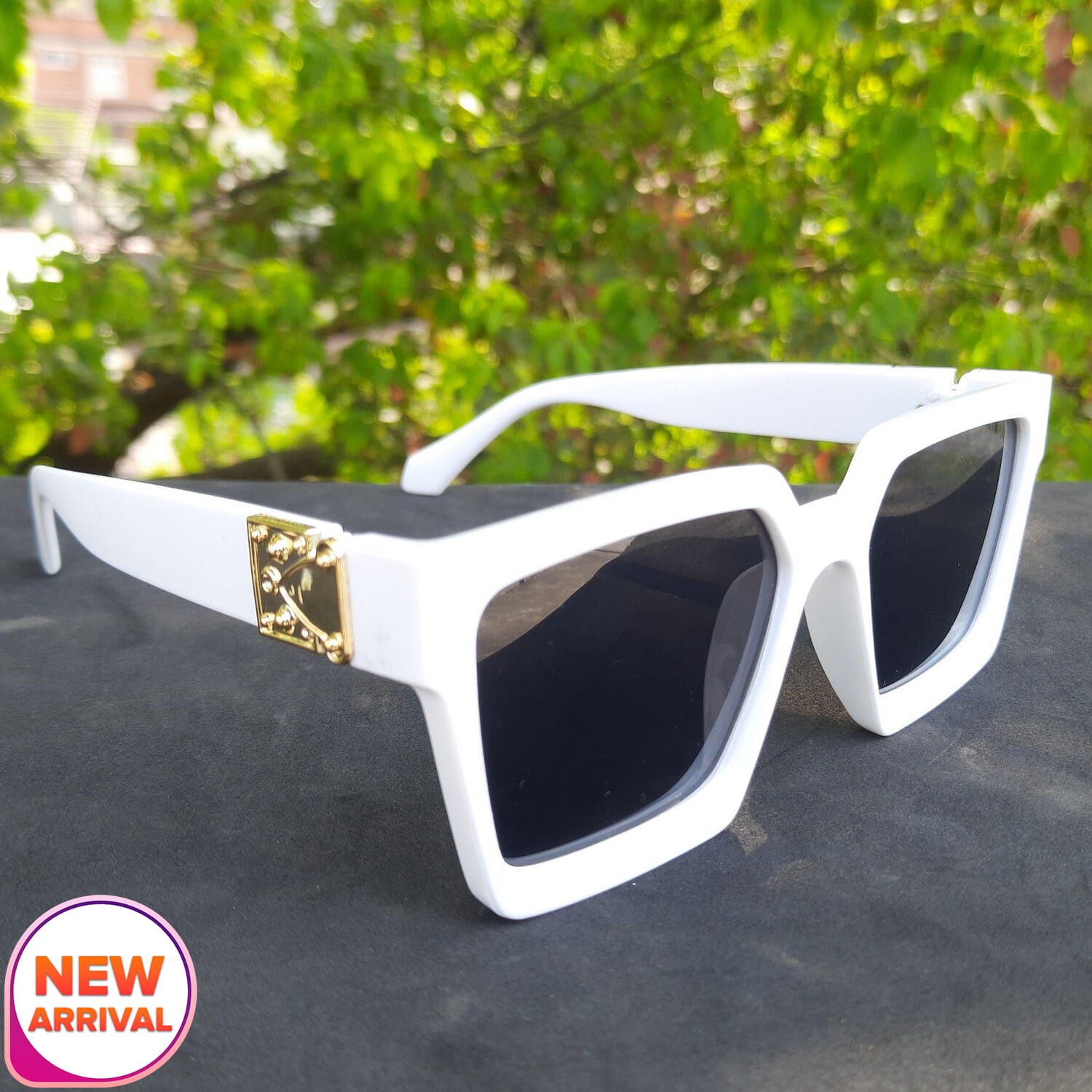 sunglasses white frame