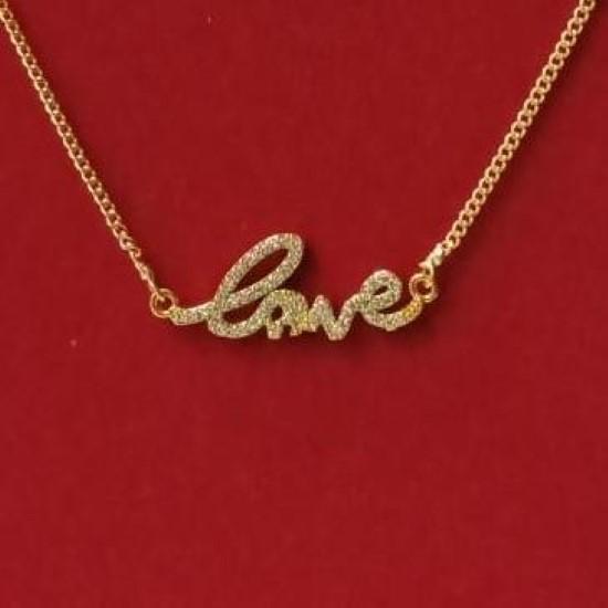 Love Printed Panchadhatu Locket For 