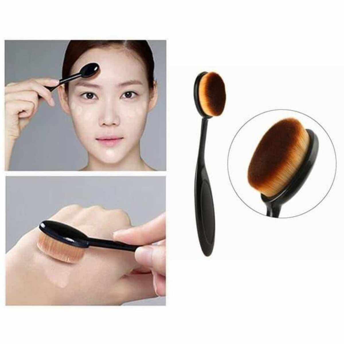 How To Apply Makeup With Oval Brushes Saubhaya Makeup